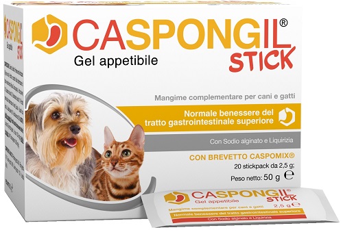 CASPONGIL STICK GEL APPETIBILE 20 STICKPACK DA 2,5 G - Antica Farmacia Ferrari