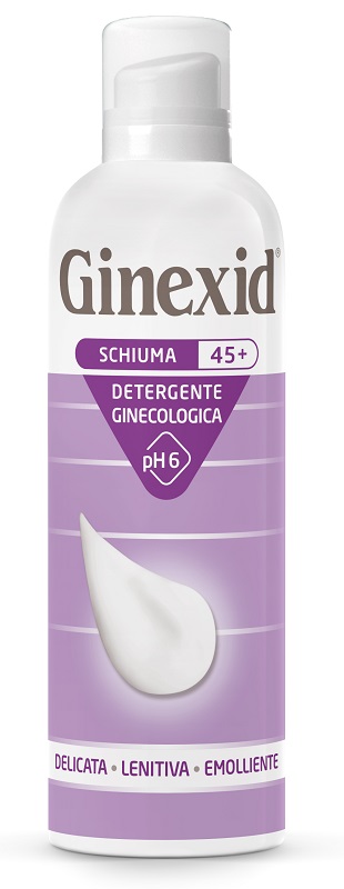 GINEXID 45+ SCHIUMA DETERGENTE GINECOLOGICA 150 ML - Antica Farmacia Ferrari