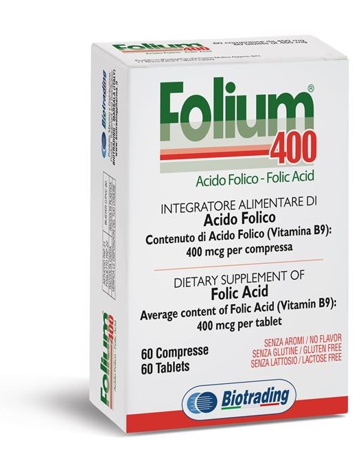 FOLIUM 400 60 COMPRESSE - Antica Farmacia Ferrari