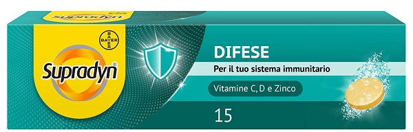 SUPRADYN DIFESE 15 COMPRESSE EFFERVESCENTI - Antica Farmacia Ferrari