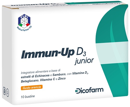 IMMUN UP D3 JUNIOR 10 BUSTINE DA 3 G - Antica Farmacia Ferrari