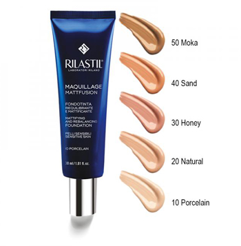 RILASTIL MAQUILLAGE FONDOTINTA RIEQUILIBRANTE MATTIFIANT 20 30 ML - Antica Farmacia Ferrari