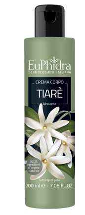 EUPHIDRA CREMA CORPO IDRATANTE TIARE' IN FLACONE CON ETICHETTA - Antica Farmacia Ferrari