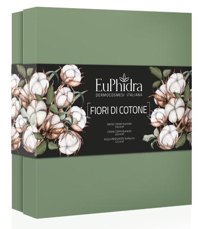 EUPHIDRA COFANETTO FIORI DI COTONE CONTENENTE 1 BAGNO CREMA 1 ACQ PROFUMATA 1 - Antica Farmacia Ferrari