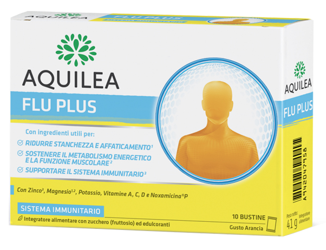 AQUILEA FLU PLUS 10 BUSTINE - Antica Farmacia Ferrari