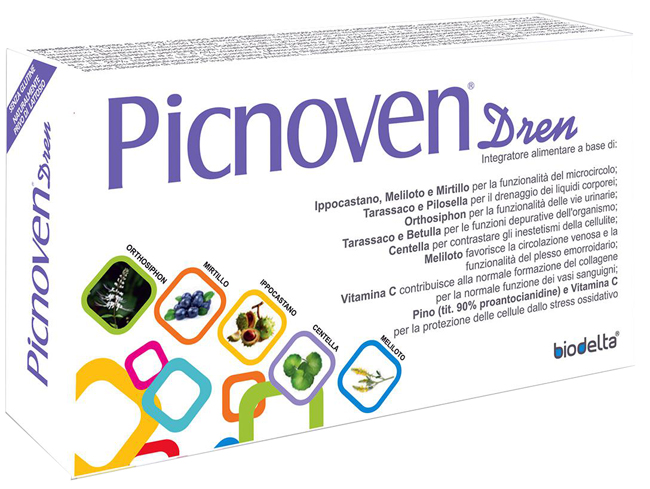 PICNOVEN DREN 100 COMPRESSE 62 G - Antica Farmacia Ferrari
