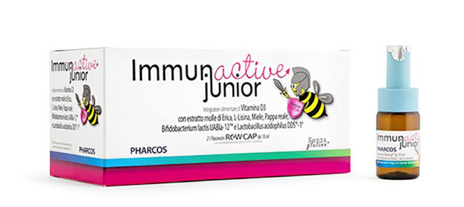 IMMUNACTIVE JUNIOR PHARCOS 21 FIALE 10 ML - Antica Farmacia Ferrari