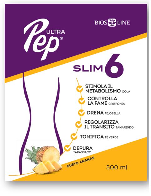 ULTRA PEP SLIM 6 ANANAS 500 ML CON EDULCORANTE - Antica Farmacia Ferrari