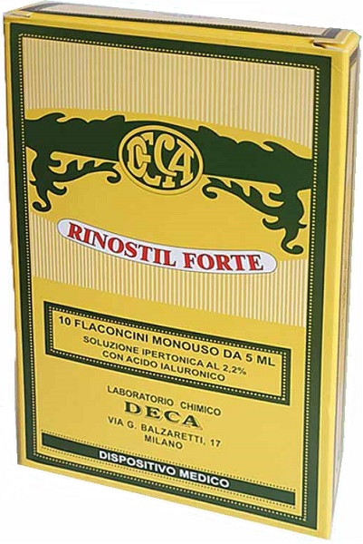 RINOSTIL FORTE SOLUZIONE IPERTONICA 10 FLACONCINI MONOUSO DA 5 ML - Antica Farmacia Ferrari