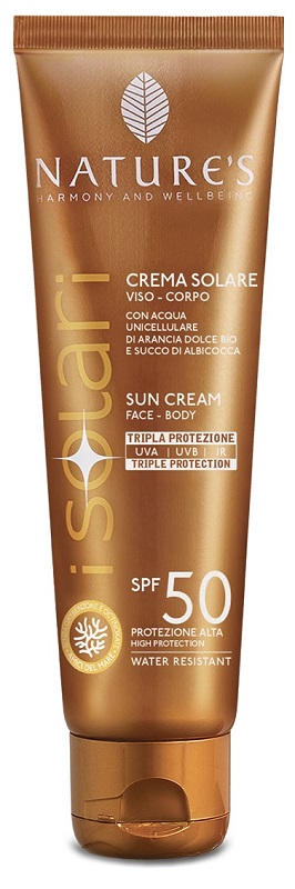 NATURE'S I SOLARI CREMA VISO CORPO SPF 50 75 ML EDIZIONE LIMITATA TRAVEL SIZE - Antica Farmacia Ferrari