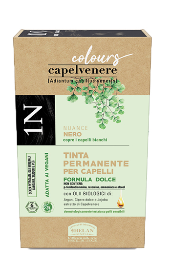 CAPELVENERE COLOURS TINTA CAPELLI 1N NERO - Antica Farmacia Ferrari