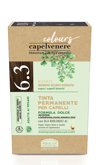 CAPELVENERE COLOURS TINTA CAPELLI 6,3N BIONDO SCURO DORATO - Antica Farmacia Ferrari