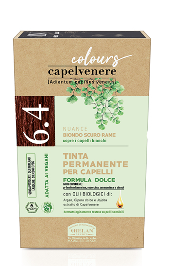 CAPELVENERE COLOURS TINTA CAPELLI 6,4N BIONDO SCURO RAME - Antica Farmacia Ferrari