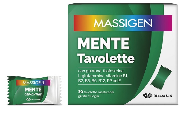 MASSIGEN MENTE 30 TAVOLETTE MASTICABILI - Antica Farmacia Ferrari