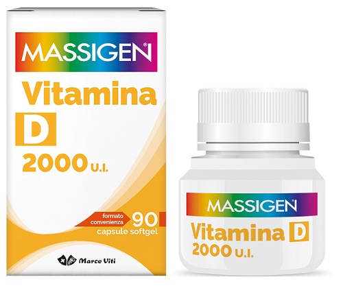 MASSIGEN VITAMINA D 2000 UI 90 CAPSULE SOFTGEL - Antica Farmacia Ferrari