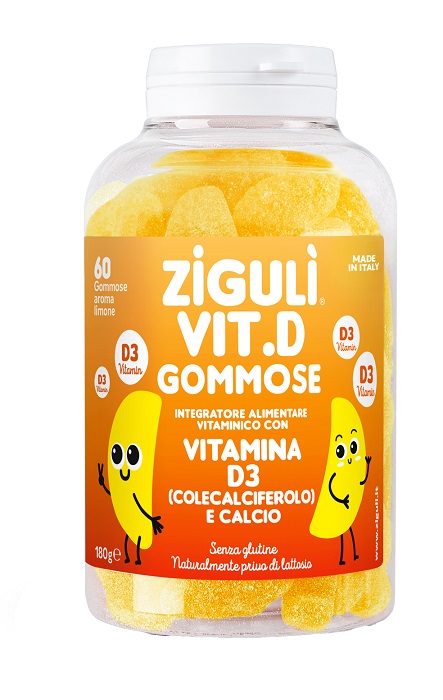 ZIGULI VIT D LIMONE 60 GOMMOSE - Antica Farmacia Ferrari