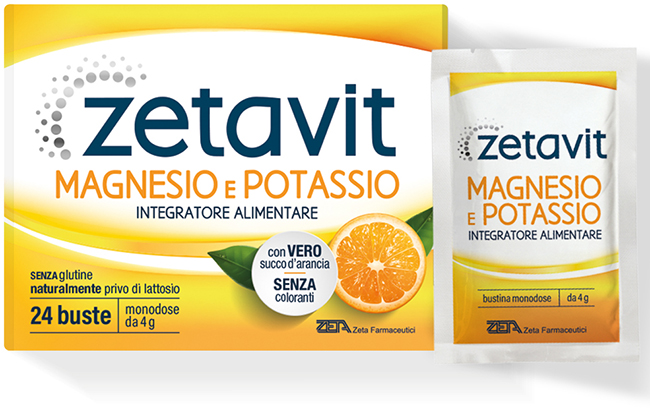 ZETAVIT MAGNESIO POTASSIO 24 BUSTINE DA 4 G - Antica Farmacia Ferrari