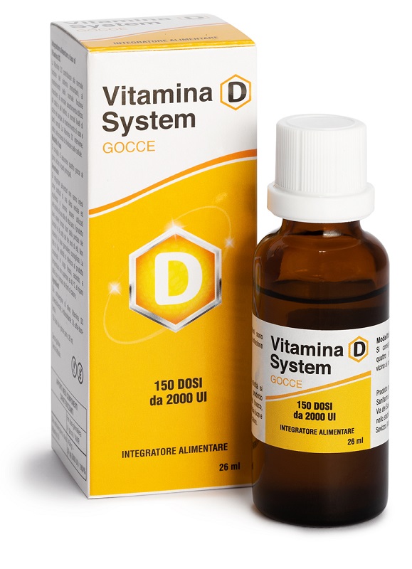 VITAMINA D SYSTEM GOCCE 150 DOSI DA 2000 UI 26 ML - Antica Farmacia Ferrari