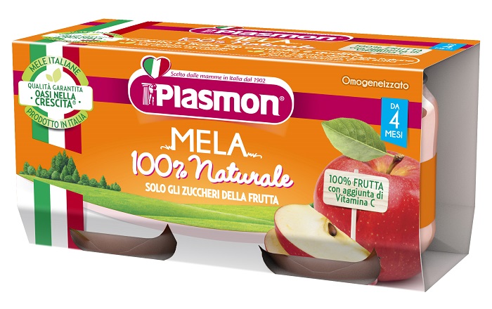 PLASMON OMOGENEIZZATO MELA 2 X 80 G - Antica Farmacia Ferrari