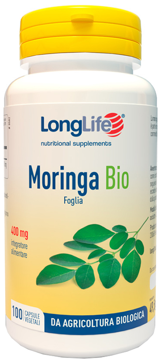 LONGLIFE MORINGA BIO 100 CAPSULE VEGETALI - Antica Farmacia Ferrari