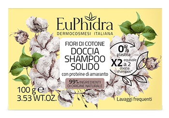 EUPHIDRA DOCCIA SHAMPOO SOLIDO FIORI DI COTONE 100 G - Antica Farmacia Ferrari