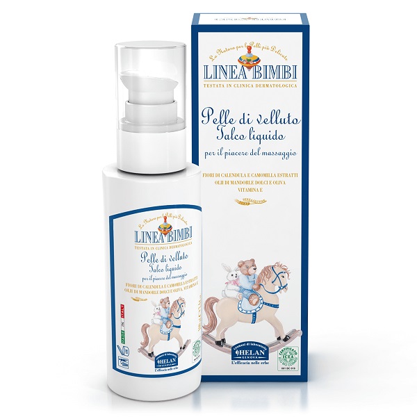 HELAN BIMBI PELLE DI VELLUTO TALCO LIQUIDO 240 ML - Antica Farmacia Ferrari