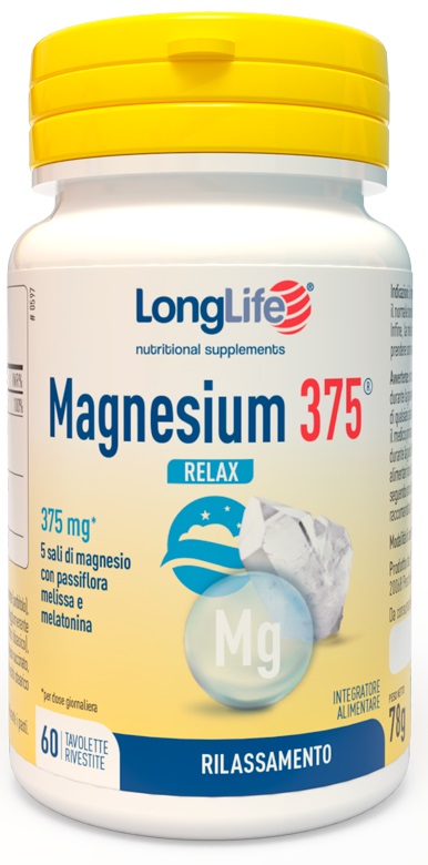 LONGLIFE MAGNESIUM 375 RELAX 60 TAVOLETTE - Antica Farmacia Ferrari