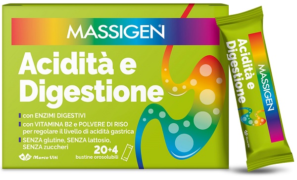 MASSIGEN ACIDITA' E DIGESTIONE 24 STICKPACK - Antica Farmacia Ferrari