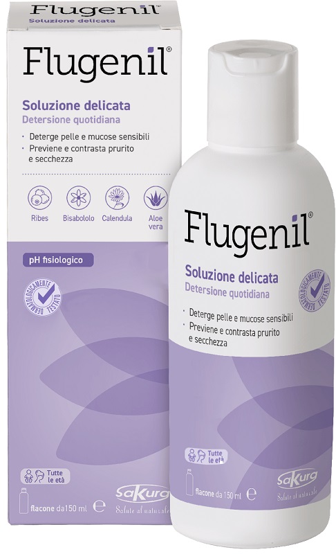 FLUGENIL SOLUZIONE INTIMA DELICATA 150 ML - Antica Farmacia Ferrari