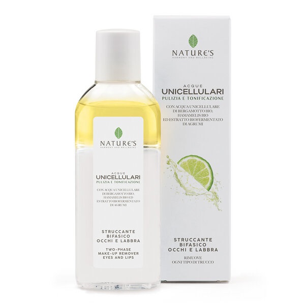 ACQUE UNICELLULARI STRUCCANTE BIFASE OCCHI LABBRA 125 ML NATURE'S - Antica Farmacia Ferrari