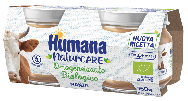 HUMANA OMOGENEIZZATO MANZO BIOLOGICO 2 PEZZI 80 G - Antica Farmacia Ferrari