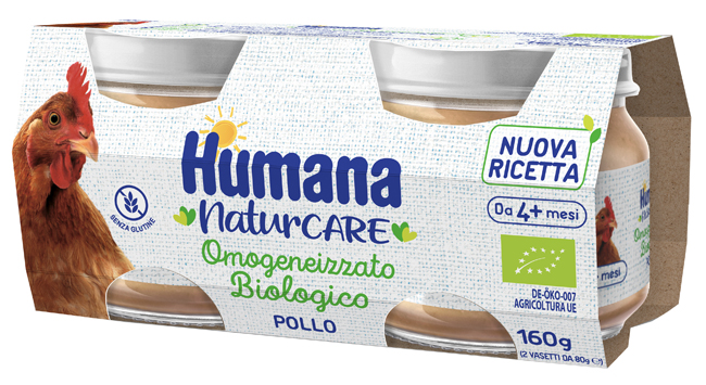 HUMANA OMOGENEIZZATO POLLO BIOLOGICO 2 PEZZI 80 G - Antica Farmacia Ferrari