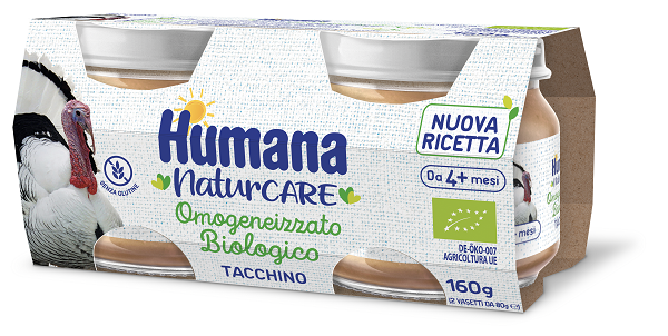 HUMANA OMOGENEIZZATO TACCHINO BIO 2 VASETTI DA 80 G - Antica Farmacia Ferrari
