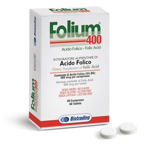 FOLIUM 400 60 COMPRESSE - Antica Farmacia Ferrari