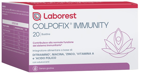 COLPOFIX IMMUNITY 20 BUSTINE SENZA GLUTINE CON EDULCORANTI - Antica Farmacia Ferrari
