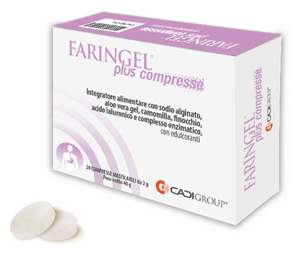 FARINGEL PLUS 20 COMPRESSE MASTICABILI - Antica Farmacia Ferrari