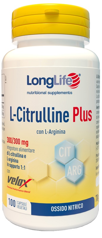 LONGLIFE L-CITRULLINE PLUS 100 CAPSULE VEGETALI - Antica Farmacia Ferrari
