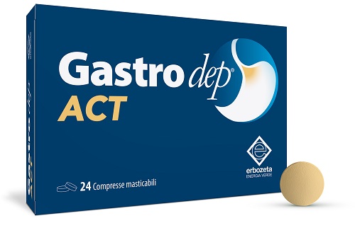 GASTRODEP ACT 24 COMPRESSE MASTICABILI - Antica Farmacia Ferrari