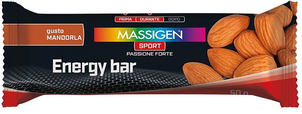 MASSIGEN SPORT ENERGY BARRETTA MANDORLA 50 G - Antica Farmacia Ferrari