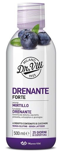 DR VITI DRENANTE FORTE MIRTILLO 500 ML SENZA ZUCCHERI - Antica Farmacia Ferrari