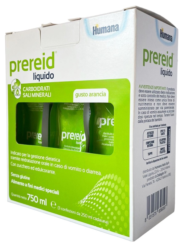 PREREID LIQUIDO 3 PEZZI DA 250 ML HUMANA - Antica Farmacia Ferrari