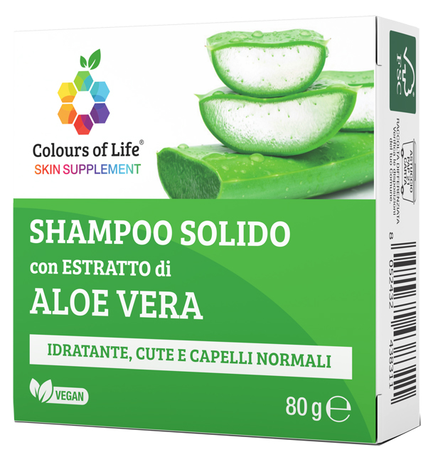 COLOURS OF LIFE ALOE SHAMPOO SOLIDO 80 G - Antica Farmacia Ferrari