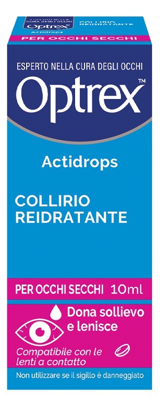COLLIRIO REIDRATANTE OCCHI SECCHI OPTREX ACTIDROPS 10 ML - Antica Farmacia Ferrari