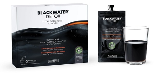 BLACK WATER DETOX 10 BUSTE DA 20 ML - Antica Farmacia Ferrari