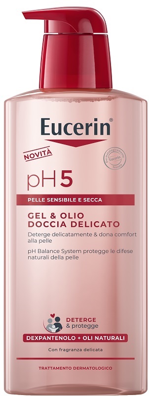 EUCERIN GEL & OLIO DOCCIA DELICATO 400 ML - Antica Farmacia Ferrari