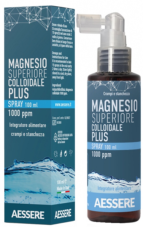 MAGNESIO SUPERIORE COLLOIDALE PLUS SPRAY 1000 PPM 100 ML - Antica Farmacia Ferrari