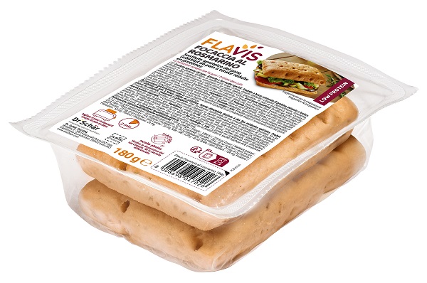 FLAVIS FOCACCIA ROSMARINO 2 PEZZI DA 90 G - Antica Farmacia Ferrari