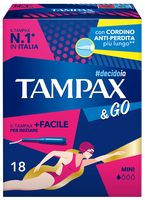 TAMPAX &GO MINI 18 PEZZI - Antica Farmacia Ferrari