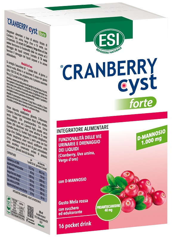 ESI CRANBERRY CYST FORTE 16 POCKET DRINK - Antica Farmacia Ferrari