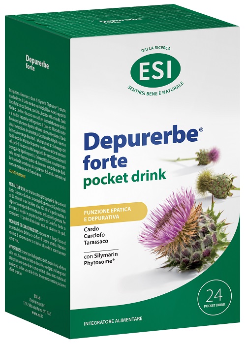 ESI DEPURERBE FORTE POCKET DRINK 24 PEZZI 20 ML - Antica Farmacia Ferrari